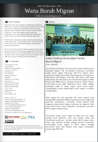 Cover Image for Warta Buruh Migran November 2011