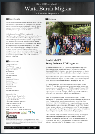 Cover Image for Warta Buruh Migran September 2011